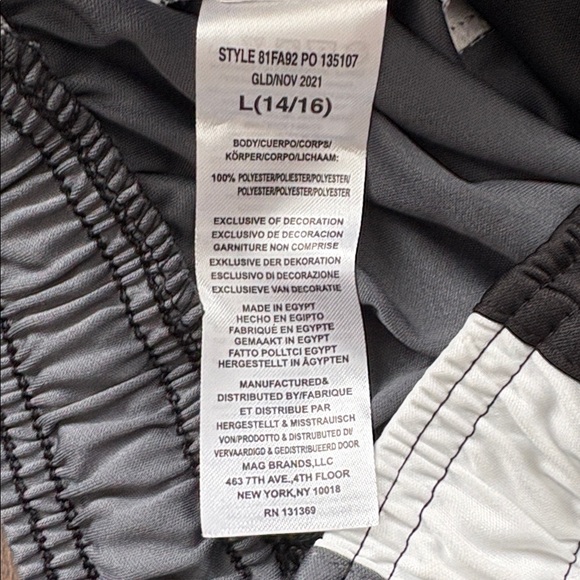 Fila Boys Large sz 14-16 Athletic Shorts - Navy and Black 2 pairs for $8 NWT - Picture 8 of 8